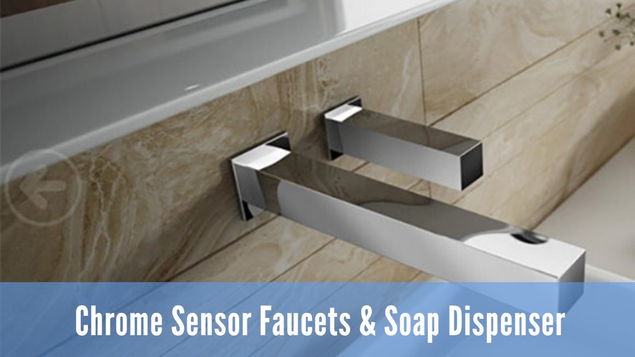 Chrome-Touchless-Faucets-and-Chrome-Touchless-Soap-Dispensers